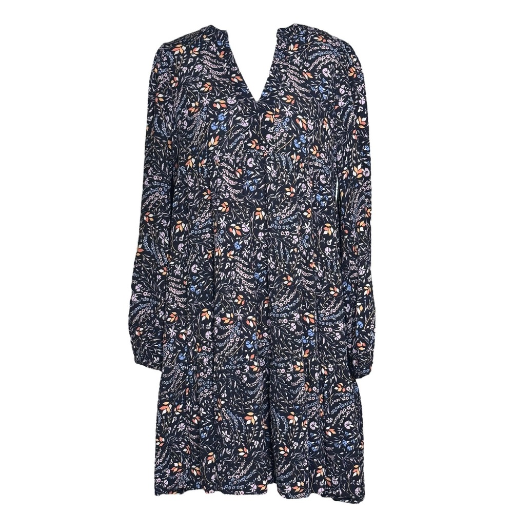Anthropologie Maeve Floral Long Sleeve Dress S Boho Romantic EUC